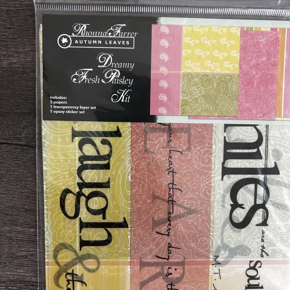 Rhonna Farrer Autumn Leaves Dreamy Fresh Paisley Kit SEI Hand in Hand‎ Craft Lot